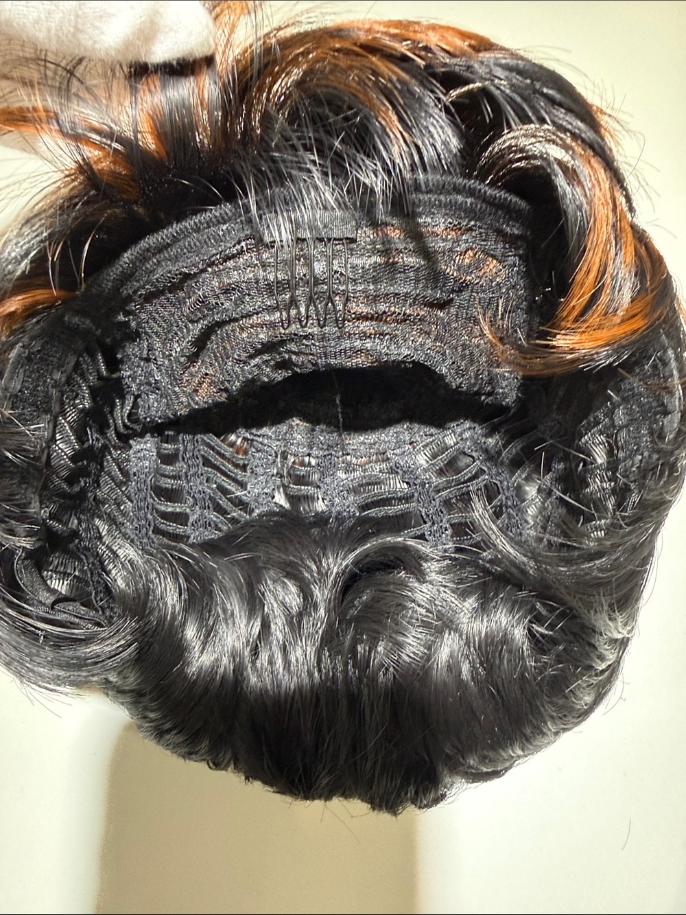HAIR, Pixie Cut with Bangs, Black with Copper/Carmel highlights - Picture 11 of 13